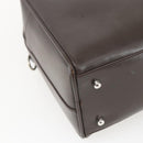 GUCCI Hand Bag Patent leather Brown Silver 000 1274 0505 Auth 162574-16