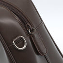 GUCCI Hand Bag Patent leather Brown Silver 000 1274 0505 Auth 162574-17