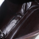GUCCI Hand Bag Patent leather Brown Silver 000 1274 0505 Auth 162574-10