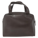 GUCCI Hand Bag Patent leather Brown Silver 000 1274 0505 Auth 162574-2