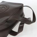 GUCCI Hand Bag Patent leather Brown Silver 000 1274 0505 Auth 162574-7