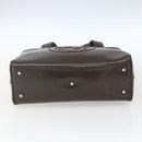 GUCCI Hand Bag Patent leather Brown Silver 000 1274 0505 Auth 162574-5