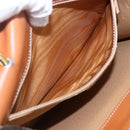 CELINE Macadam Canvas Hand Bag PVC Leather Brown Gold Auth 162575-20