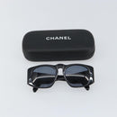 CHANEL Sunglasses plastic Black CC Auth 162582-11