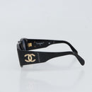 CHANEL Sunglasses plastic Black CC Auth 162582-4