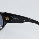 CHANEL Sunglasses plastic Black CC Auth 162582-9