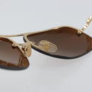 CHANEL Sunglasses metal Brown CC Auth 162583-10
