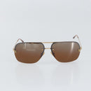 CHANEL Sunglasses metal Brown CC Auth 162583-13