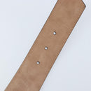 Christian Dior Belt Leather 29.5"" Navy Gold Auth 162585-10