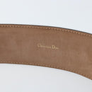 Christian Dior Belt Leather 29.5"" Navy Gold Auth 162585-11