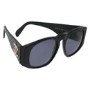 CHANEL Sunglasses plastic Black CC Auth 162592-1