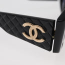 CHANEL Sunglasses plastic Black CC Auth 162592-14