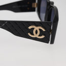 CHANEL Sunglasses plastic Black CC Auth 162592-9
