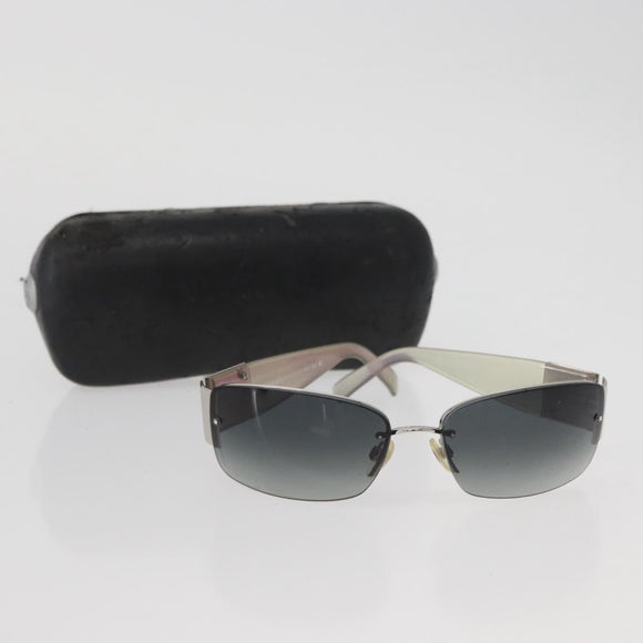 CHANEL Sunglasses plastic Opal CC Auth 162593