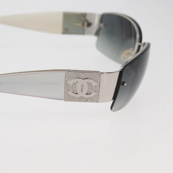 CHANEL Sunglasses plastic Opal CC Auth 162593