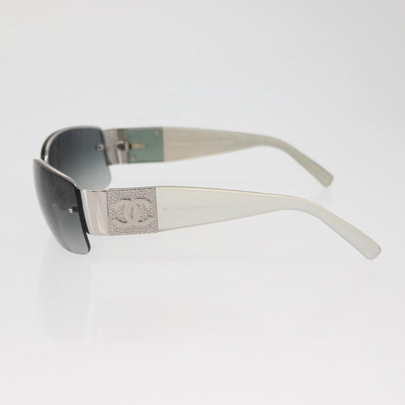 CHANEL Sunglasses plastic Opal CC Auth 162593