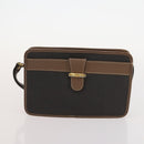 Dunhill Tote Bag Leather 4 Set Brown Black Auth 162595-20
