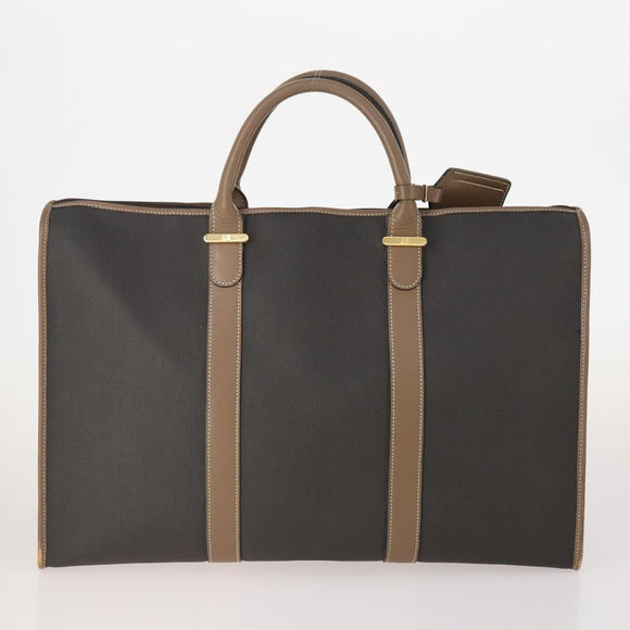 Dunhill Tote Bag Leather 4 Set Brown Black Auth 162595