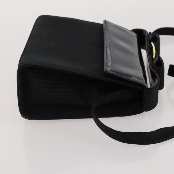 Salvatore Ferragamo Hand Bag Patent leather 3 Set White Black Navy Auth 162600