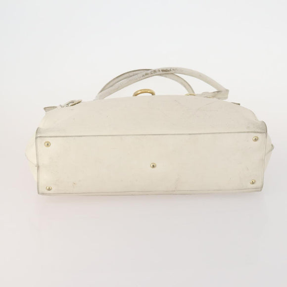 Salvatore Ferragamo Hand Bag Patent leather 3 Set White Black Navy Auth 162600