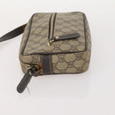 GUCCI GG Supreme Canvas Web Sherry Line Shoulder Bag PVC 3 Set Beige Auth 162605-11