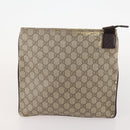 GUCCI GG Supreme Canvas Web Sherry Line Shoulder Bag PVC 3 Set Beige Auth 162605-17