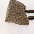 GUCCI GG Supreme Canvas Web Sherry Line Shoulder Bag PVC 3 Set Beige Auth 162605-4