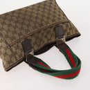 GUCCI GG Supreme Canvas Web Sherry Line Shoulder Bag PVC 3 Set Beige Auth 162605-5