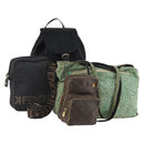 LOUIS VUITTON Fendi Bottega Valentino Bag Nylon 4 Set Green Black LV Auth 162607-1