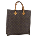 LOUIS VUITTON Monogram Sac Plat Hand Bag M51140 LV Auth 162680-1