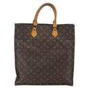 LOUIS VUITTON Monogram Sac Plat Hand Bag M51140 LV Auth 162680-2