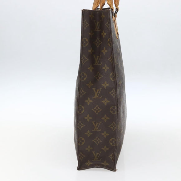 LOUIS VUITTON Monogram Sac Plat Hand Bag M51140 LV Auth 162680