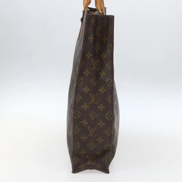 LOUIS VUITTON Monogram Sac Plat Hand Bag M51140 LV Auth 162680