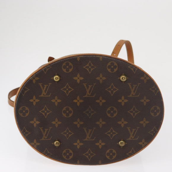 LOUIS VUITTON Monogram Bucket GM Shoulder Bag M42236 LV Auth 162681