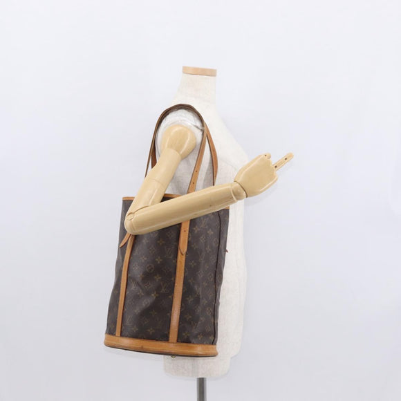 LOUIS VUITTON Monogram Bucket GM Shoulder Bag M42236 LV Auth 162681