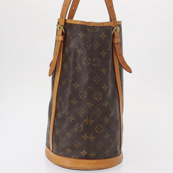 LOUIS VUITTON Monogram Bucket GM Shoulder Bag M42236 LV Auth 162681
