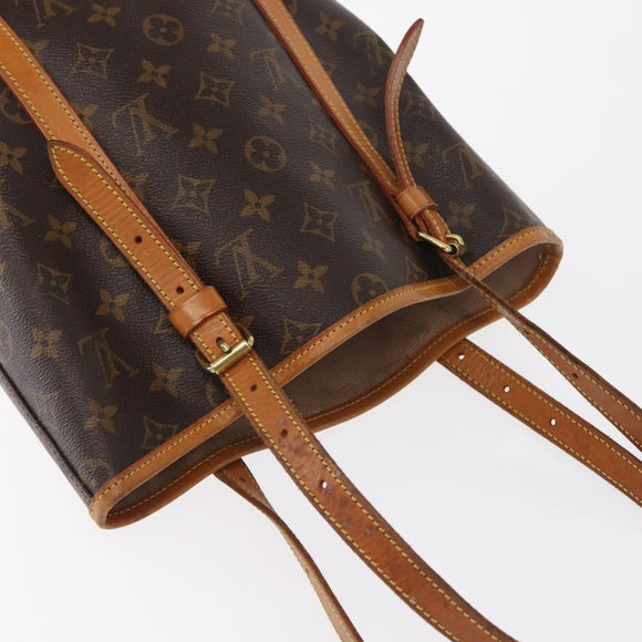 LOUIS VUITTON Monogram Bucket GM Shoulder Bag M42236 LV Auth 162681