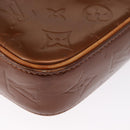 LOUIS VUITTON Monogram Vernis Christy MM Shoulder Bag Bronze M91109 Auth 162684-17