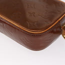 LOUIS VUITTON Monogram Vernis Christy MM Shoulder Bag Bronze M91109 Auth 162684-18