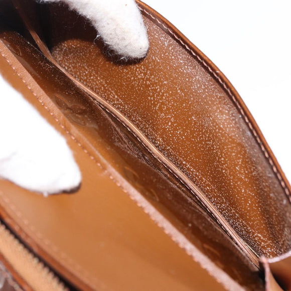 LOUIS VUITTON Monogram Vernis Christy MM Shoulder Bag Bronze M91109 Auth 162684