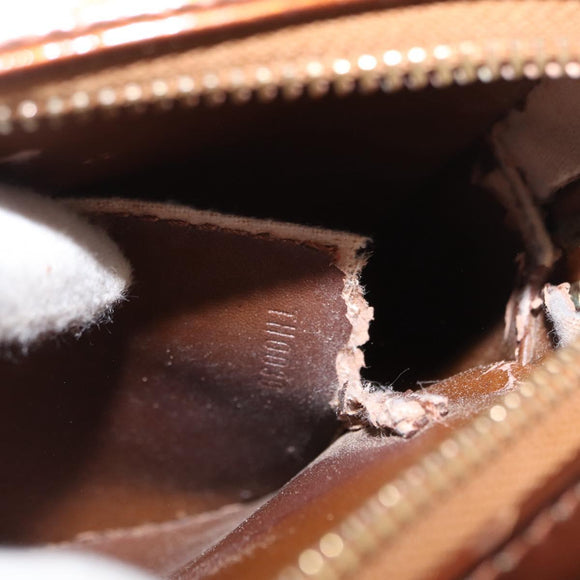 LOUIS VUITTON Monogram Vernis Christy MM Shoulder Bag Bronze M91109 Auth 162684