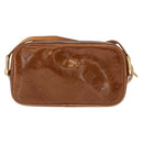 LOUIS VUITTON Monogram Vernis Christy MM Shoulder Bag Bronze M91109 Auth 162684-2