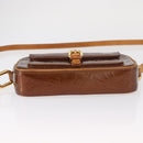 LOUIS VUITTON Monogram Vernis Christy MM Shoulder Bag Bronze M91109 Auth 162684-5