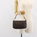 LOUIS VUITTON Monogram Pochette Accessoires Pouch M51980 LV Auth 162685-20