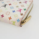 LOUIS VUITTON Monogram Multicolor Zippy Wallet White M60241 LV Auth 162714-10