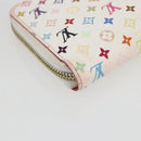 LOUIS VUITTON Monogram Multicolor Zippy Wallet White M60241 LV Auth 162714-11