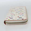 LOUIS VUITTON Monogram Multicolor Zippy Wallet White M60241 LV Auth 162714-5