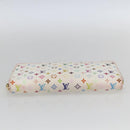 LOUIS VUITTON Monogram Multicolor Zippy Wallet White M60241 LV Auth 162714-7