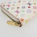 LOUIS VUITTON Monogram Multicolor Zippy Wallet White M60241 LV Auth 162714-9