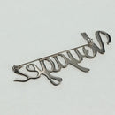 LOUIS VUITTON VolezVoguezVoyagez Brooch metal Silver M62507 LV Auth 162715M-10